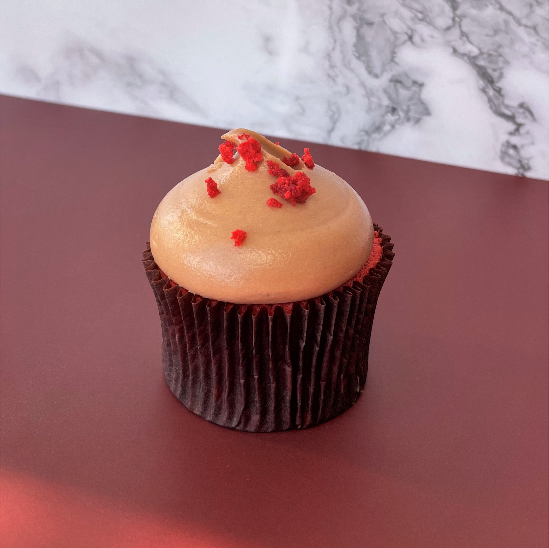 Red Velvet & Nutella Cupcake