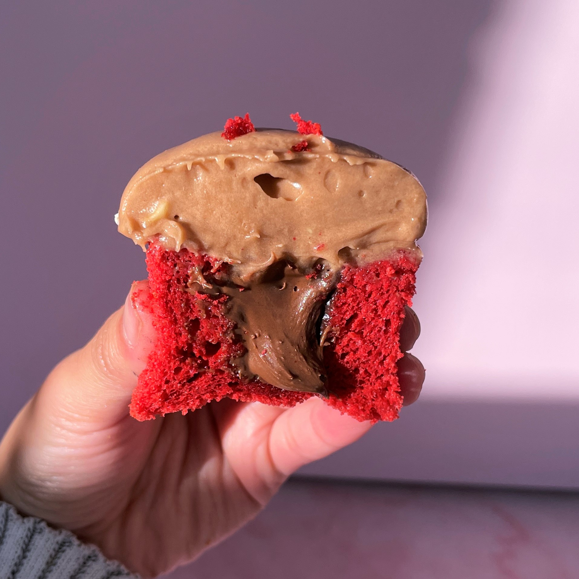 Red Velvet & Nutella Cupcake