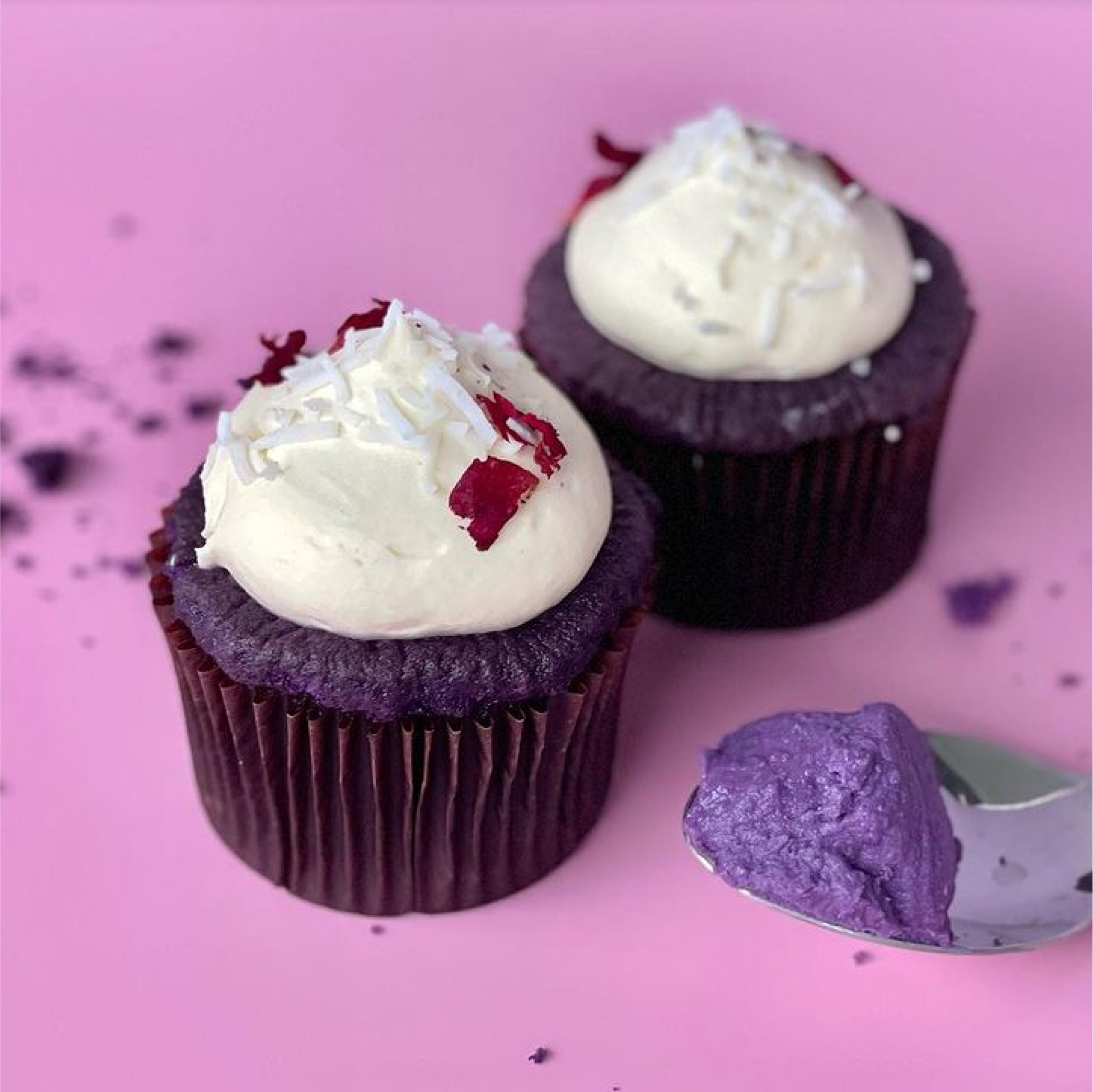 Ube Coconut Cupcake